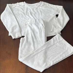 Oshkosh Girls Cozy Set in Soft Cream